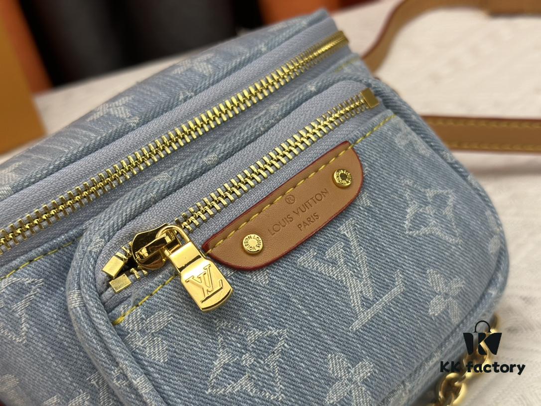 693074926e68136f4d9a6178 Exclusive Real Photo M83353 Denim LV Gradient Mini Bumbag