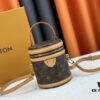 693074946e68136f4d9a617a M82952 M43986 Monogram Small Cannes Bucket Bag in Coated Canvas with Yellow Flowers