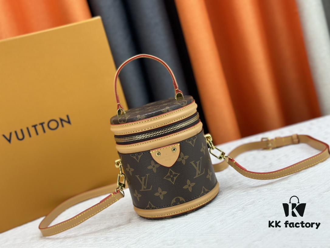 693074946e68136f4d9a617a M82952 M43986 Monogram Small Cannes Bucket Bag in Coated Canvas with Yellow Flowers