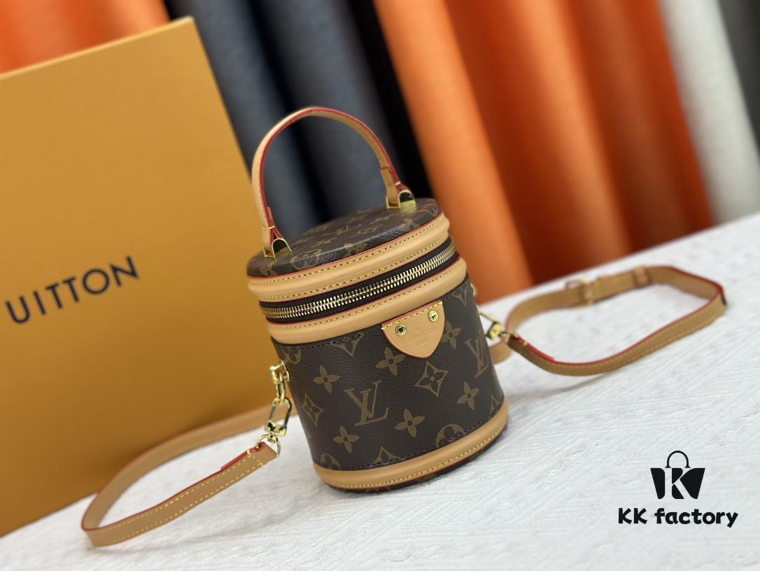 693074946e68136f4d9a617b M82952 M43986 Monogram Small Cannes Bucket Bag in Coated Canvas with Yellow Flowers