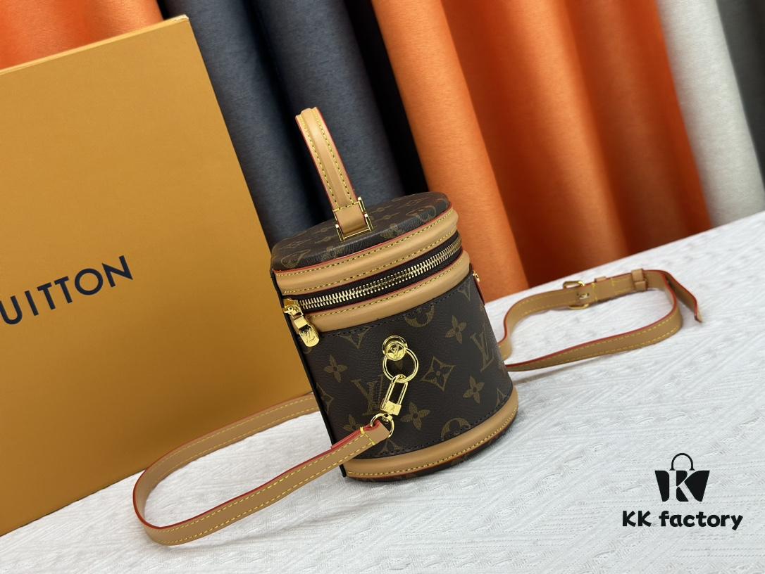 693074956e68136f4d9a617d M82952 M43986 Monogram Small Cannes Bucket Bag in Coated Canvas with Yellow Flowers