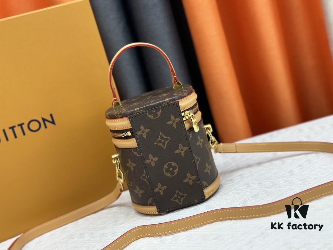693074956e68136f4d9a617e M82952 M43986 Monogram Small Cannes Bucket Bag in Coated Canvas with Yellow Flowers