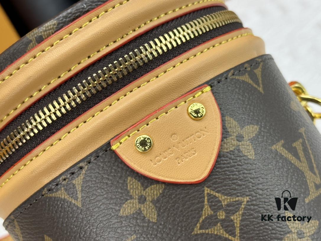 693074976e68136f4d9a6181 M82952 M43986 Monogram Small Cannes Bucket Bag in Coated Canvas with Yellow Flowers