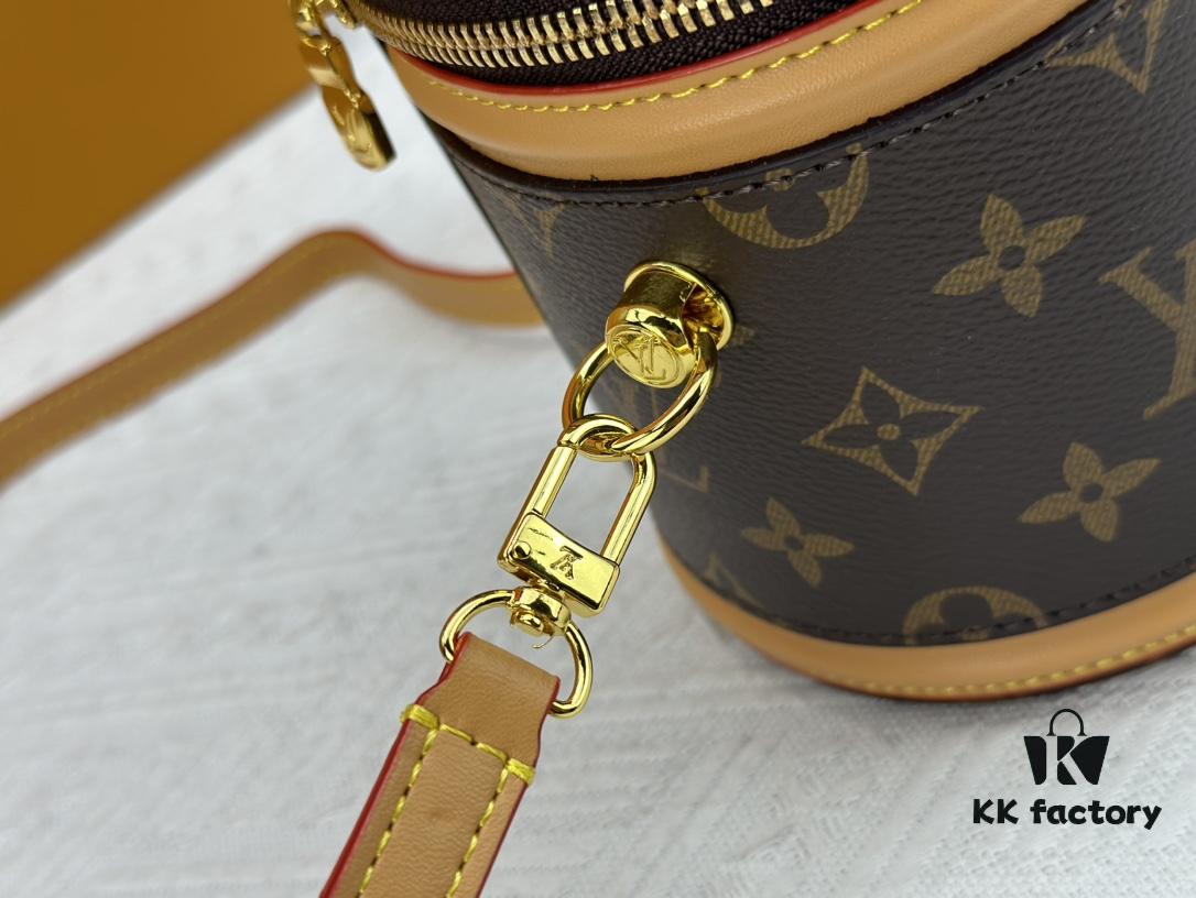 693074986e68136f4d9a6183 M82952 M43986 Monogram Small Cannes Bucket Bag in Coated Canvas with Yellow Flowers