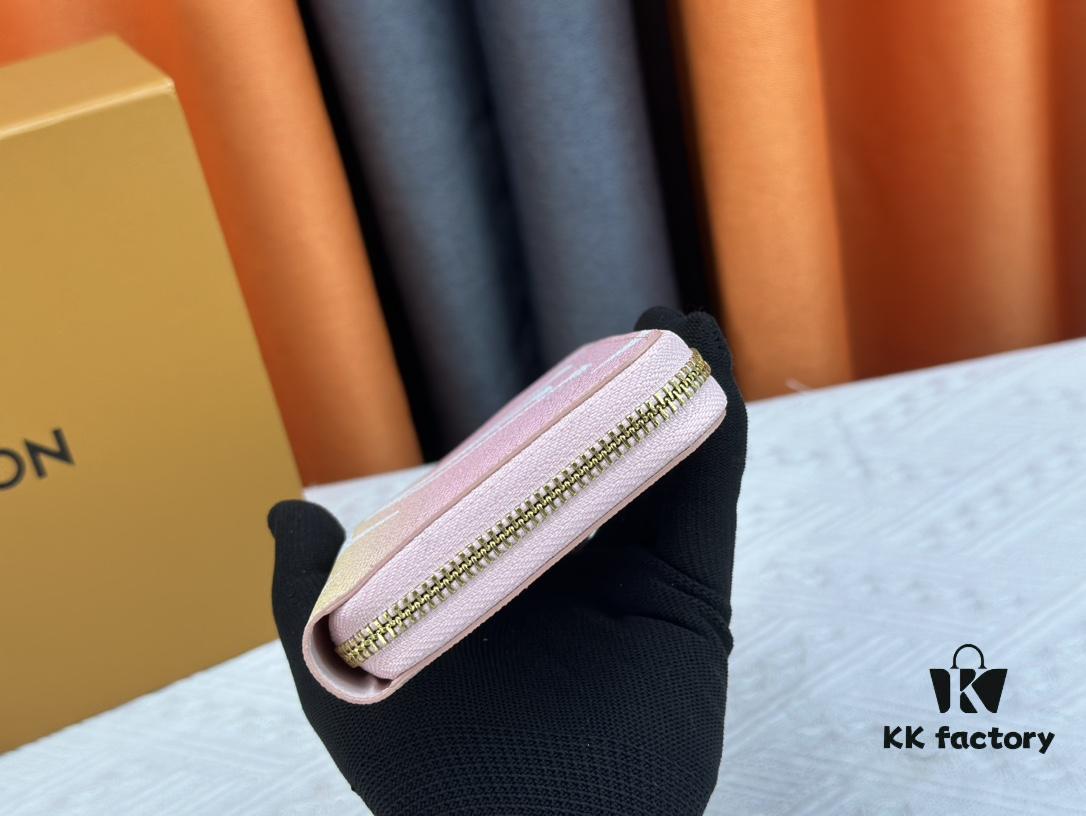 693074a16e68136f4d9a6199 Wallet M80361 Pink M60017 New Women's Zipper Pouch