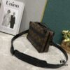 693074ad6e68136f4d9a61b2 Upgraded Version 🔥 M45935 59163 Handle Soft Trunk Handbag crafted from Louis Vuitton's iconic Monogram Macassar canvas, featuring stud corners and leather reinforcement straps that evoke the brand's trunk-making heritage. Sleek silhouette with a detachable shoulder strap allows easy portability for small electronic devices and personal essentials. Wide opening facilitates convenient access to contents.