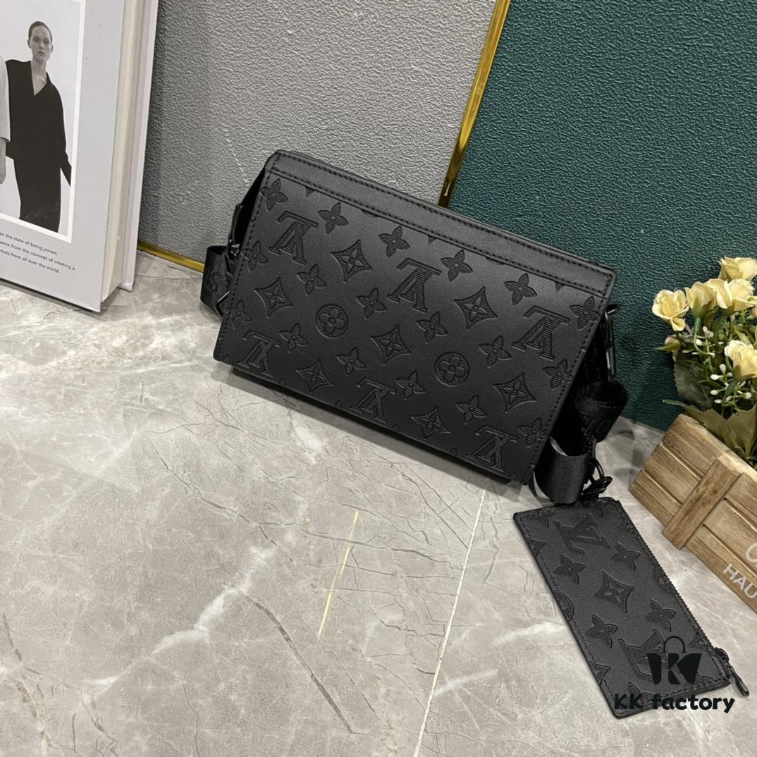 693074c06e68136f4d9a61d7 Upgraded 2-Piece Set M64608 M81115 M81972 M81124 M81753 M81431, Inspired by Louis Vuitton Pochette Voyage Clutch in Monogram Shadow Leather