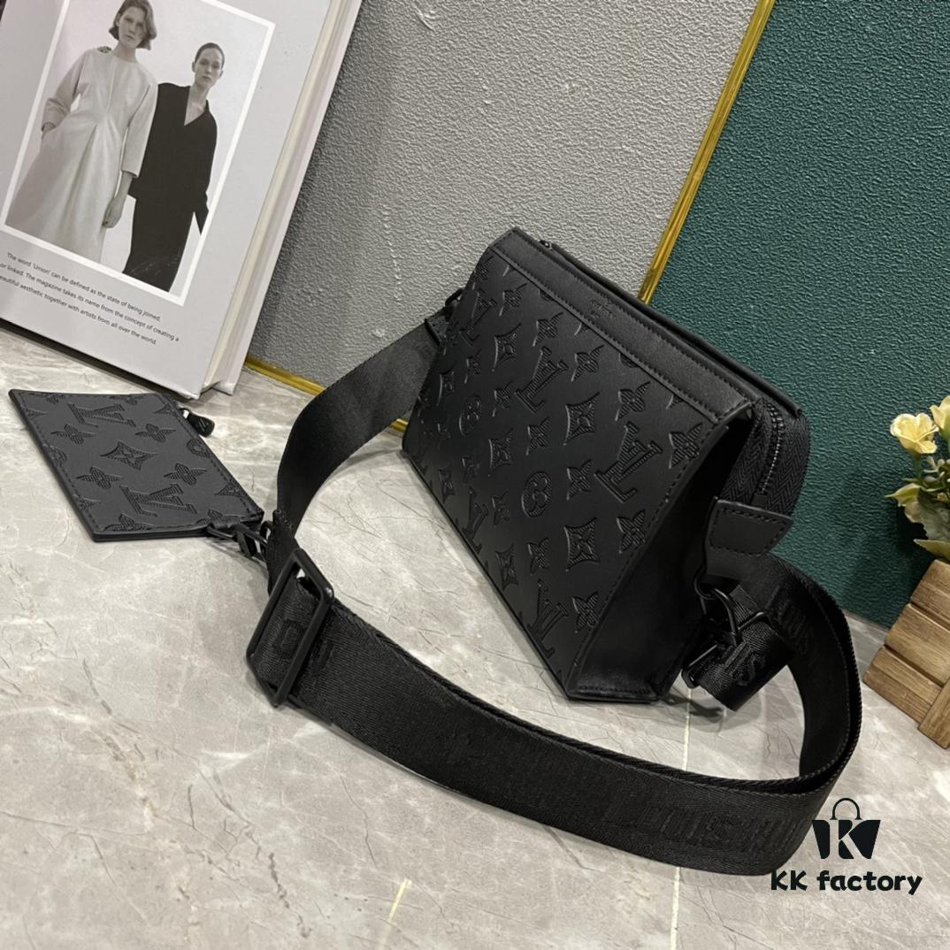693074c06e68136f4d9a61d8 Upgraded 2-Piece Set M64608 M81115 M81972 M81124 M81753 M81431, Inspired by Louis Vuitton Pochette Voyage Clutch in Monogram Shadow Leather