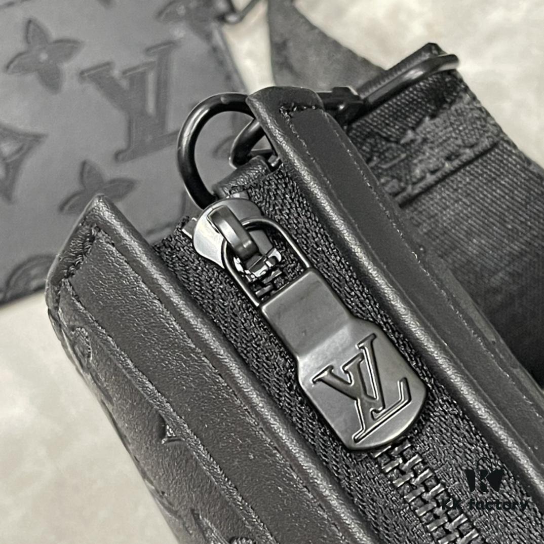693074c06e68136f4d9a61d9 Upgraded 2-Piece Set M64608 M81115 M81972 M81124 M81753 M81431, Inspired by Louis Vuitton Pochette Voyage Clutch in Monogram Shadow Leather