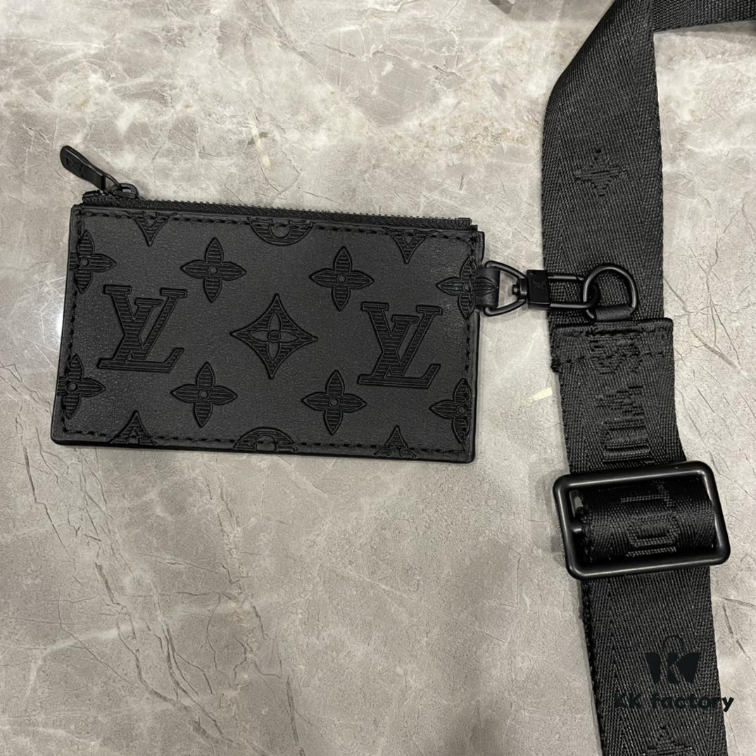 693074c06e68136f4d9a61da Upgraded 2-Piece Set M64608 M81115 M81972 M81124 M81753 M81431, Inspired by Louis Vuitton Pochette Voyage Clutch in Monogram Shadow Leather