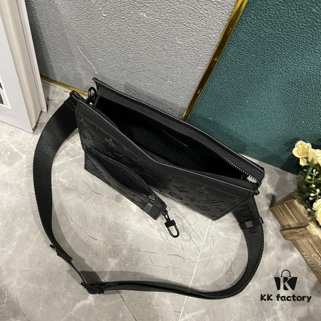 693074c26e68136f4d9a61dd Upgraded 2-Piece Set M64608 M81115 M81972 M81124 M81753 M81431, Inspired by Louis Vuitton Pochette Voyage Clutch in Monogram Shadow Leather