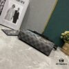 693074c56e68136f4d9a61e3 Upgraded 2-Piece Set M64608 M81115 M81972 M81124 M81753 M81431, Inspired by Louis Vuitton Pochette Voyage Clutch in Monogram Shadow Leather