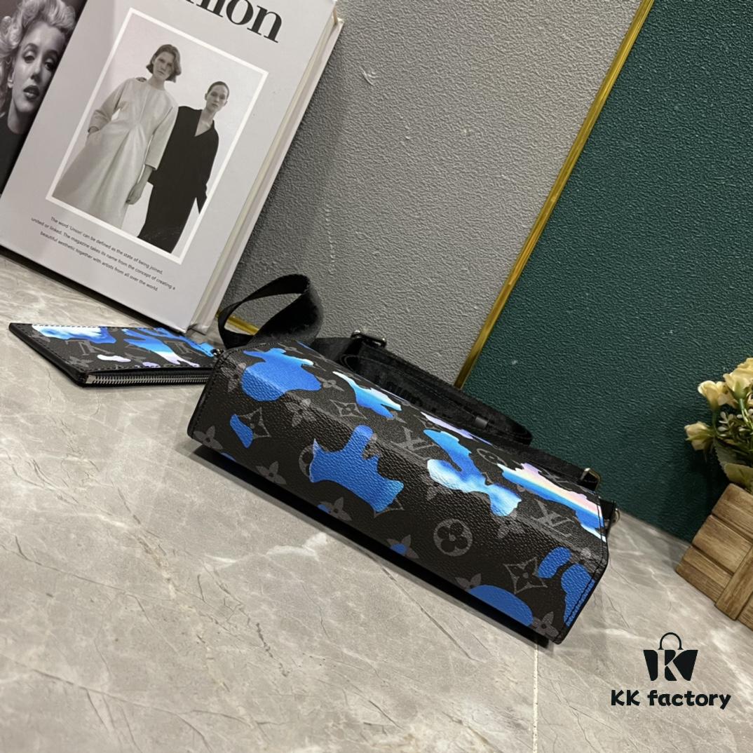 693074c96e68136f4d9a61eb Upgraded 2-Piece Set M64608 M81115 M81972 M81124 M81753 M81431 Inspired by Louis Vuitton Pochette Voyage Clutch in Monogram Shadow Leather
