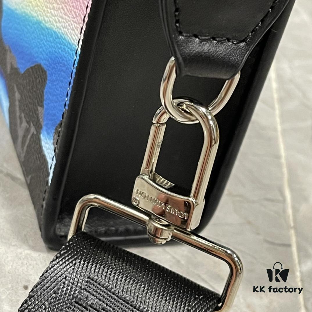 693074ca6e68136f4d9a61ee Upgraded 2-Piece Set M64608 M81115 M81972 M81124 M81753 M81431 Inspired by Louis Vuitton Pochette Voyage Clutch in Monogram Shadow Leather