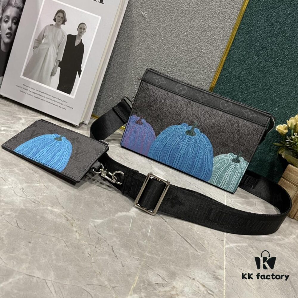 693074d16e68136f4d9a61f9 Upgraded 2-Piece Set M64608 M81115 M81972 M81124 M81753 M81431, Inspired by Louis Vuitton Pochette Voyage Clutch, Crafted in Monogram Shadow Leather
