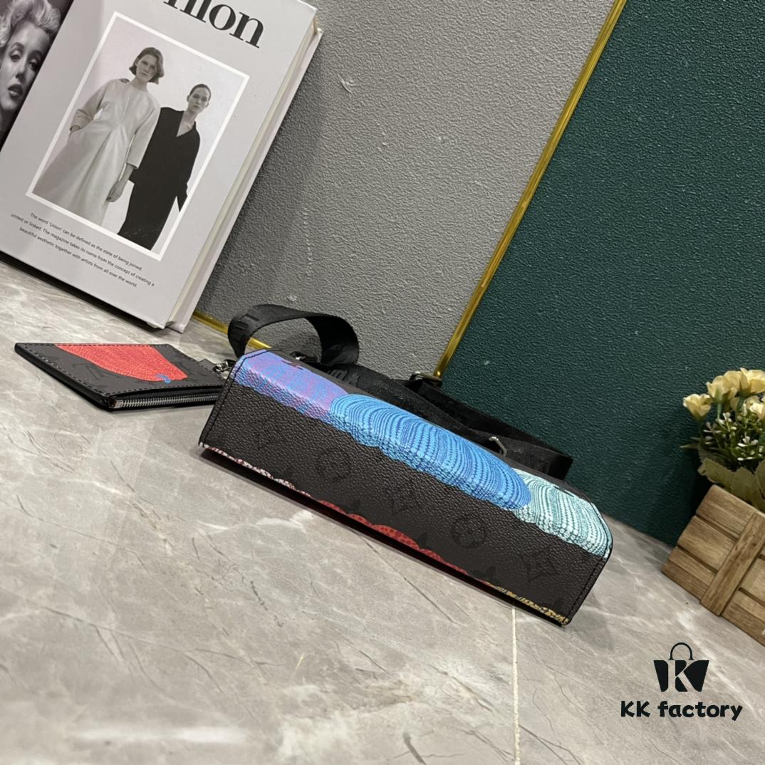 693074d26e68136f4d9a61fc Upgraded 2-Piece Set M64608 M81115 M81972 M81124 M81753 M81431, Inspired by Louis Vuitton Pochette Voyage Clutch, Crafted in Monogram Shadow Leather