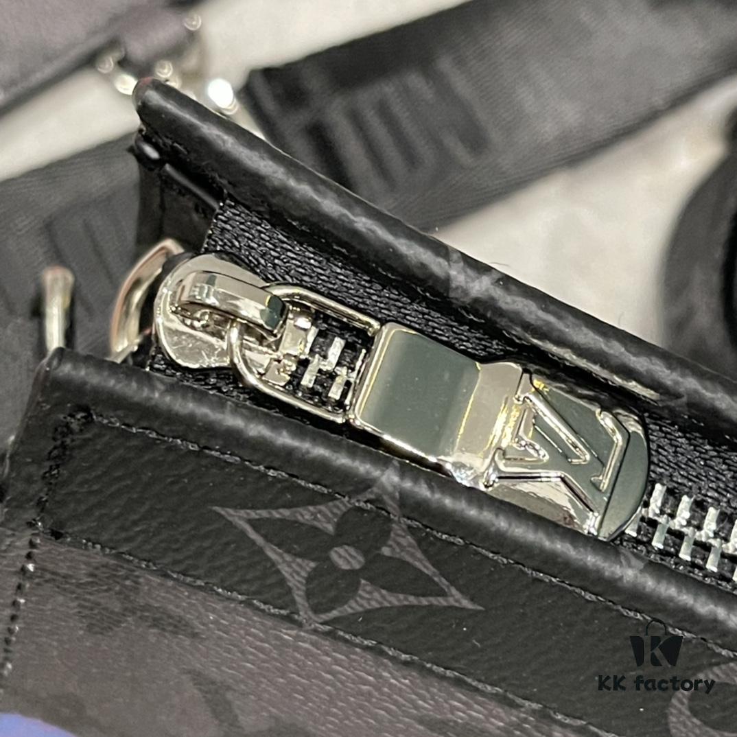 693074d26e68136f4d9a61fd Upgraded 2-Piece Set M64608 M81115 M81972 M81124 M81753 M81431, Inspired by Louis Vuitton Pochette Voyage Clutch, Crafted in Monogram Shadow Leather