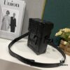 693074d56e68136f4d9a6203 Upgraded Version M82077 M82070 Black Flower, Aged Flower, Full Leather Embossing Latest Model Vertical Trunk Mini Phone Bag