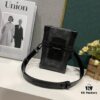 693074d96e68136f4d9a620a Upgraded Version M82077 M82070 Black Floral, Aged Floral, Full Leather Embossing Latest Model Vertical Trunk Mini Phone Bag