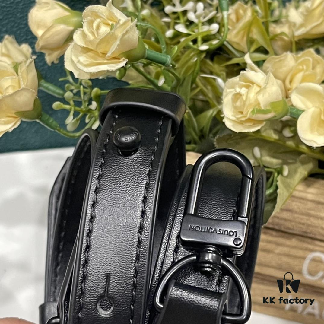 693074dd6e68136f4d9a6210 Upgraded Version M82077 M82070 Black Floral, Aged Floral, Full Leather Embossing Latest Model Vertical Trunk Mini Phone Bag