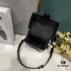 693074de6e68136f4d9a6211 Upgraded Version M82077 M82070 Black Floral, Aged Floral, Full Leather Embossing Latest Model Vertical Trunk Mini Phone Bag