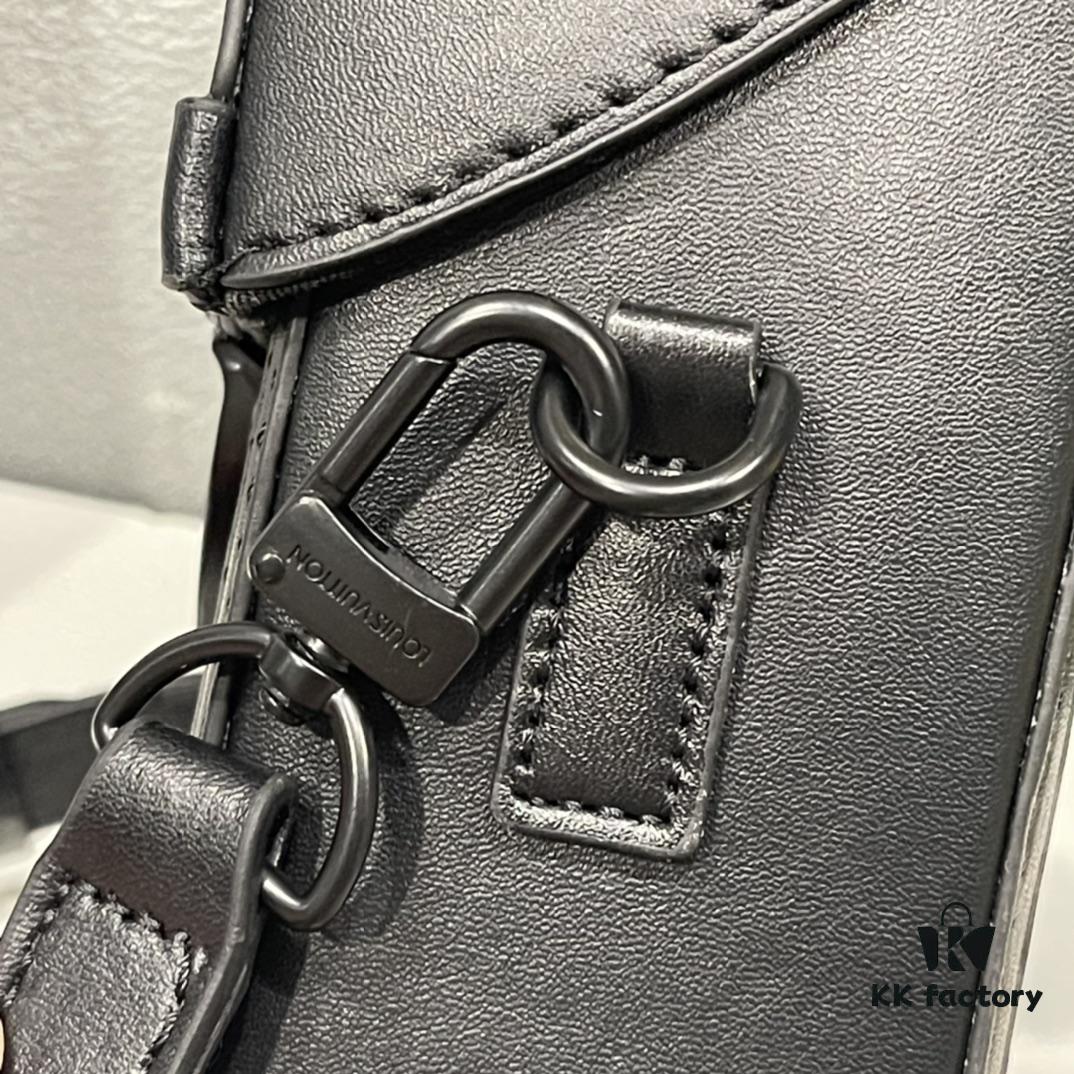 693074de6e68136f4d9a6215 Upgraded Version M82077 M82070 Black Floral, Aged Floral, Full Leather Embossing Latest Model Vertical Trunk Mini Phone Bag