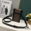 693074e06e68136f4d9a6218 Upgraded Version M82077 M82070 Black Flower, Old Flower, Full Leather Embossing Latest Vertical Trunk Mini Bag