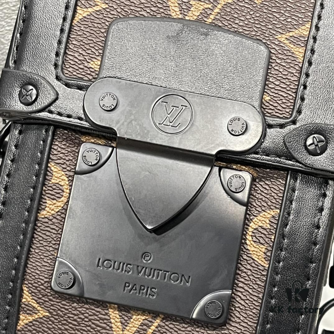 693074e26e68136f4d9a6219 Upgraded Version M82077 M82070 Black Flower, Old Flower, Full Leather Embossing Latest Vertical Trunk Mini Bag