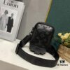 693075096e68136f4d9a6264 Upgraded Version! Latest Release! M81321 M81323 M81005 Black Gray Floral, Black Embossed, Gray Embossed FLAP DOUBLE Phone Bag — A Collaboration Between Japanese Designer and DJ Nigo and Virgil Abloh for the NIGO® x Louis Vuitton Capsule Collection. This Flap Double phone bag features a black-silver two-tone design with a flap-style messenger silhouette, ideal for carrying your phone and daily essentials.
