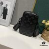 6930750a6e68136f4d9a6267 Upgraded Version! Latest Release! M81321 M81323 M81005 Black Gray Floral, Black Embossed, Gray Embossed FLAP DOUBLE Phone Bag — A Collaboration Between Japanese Designer and DJ Nigo and Virgil Abloh for the NIGO® x Louis Vuitton Capsule Collection. This Flap Double phone bag features a black-silver two-tone design with a flap-style messenger silhouette, ideal for carrying your phone and daily essentials.