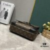 6930750f6e68136f4d9a626e Upgraded M46795 M23742 Black Floral Embossed Men's Latest Messenger Bag Steamer Collection