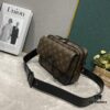 693075106e68136f4d9a6270 Upgraded M46795 M23742 Black Floral Embossed Men's Latest Messenger Bag Steamer Collection