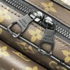693075116e68136f4d9a6273 Upgraded M46795 M23742 Black Floral Embossed Men's Latest Messenger Bag Steamer Collection