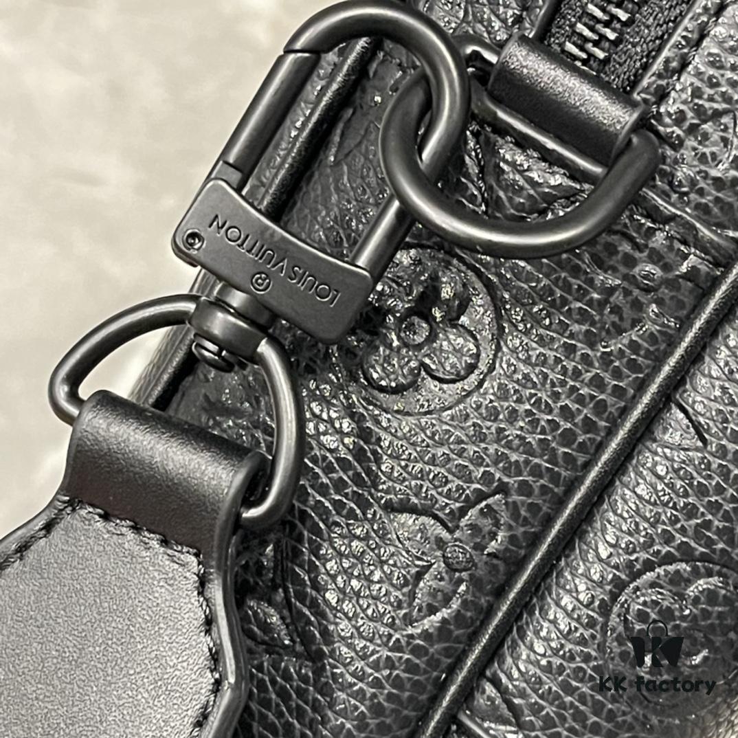 6930751b6e68136f4d9a6283 Upgraded M46795 M23742 Black Flower Embossed Monogram Latest Men's Messenger Bag Steamer Messenger Bag