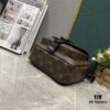 Upgraded 220 M46973 LV Pattern, Black Flower Mailbox Bag