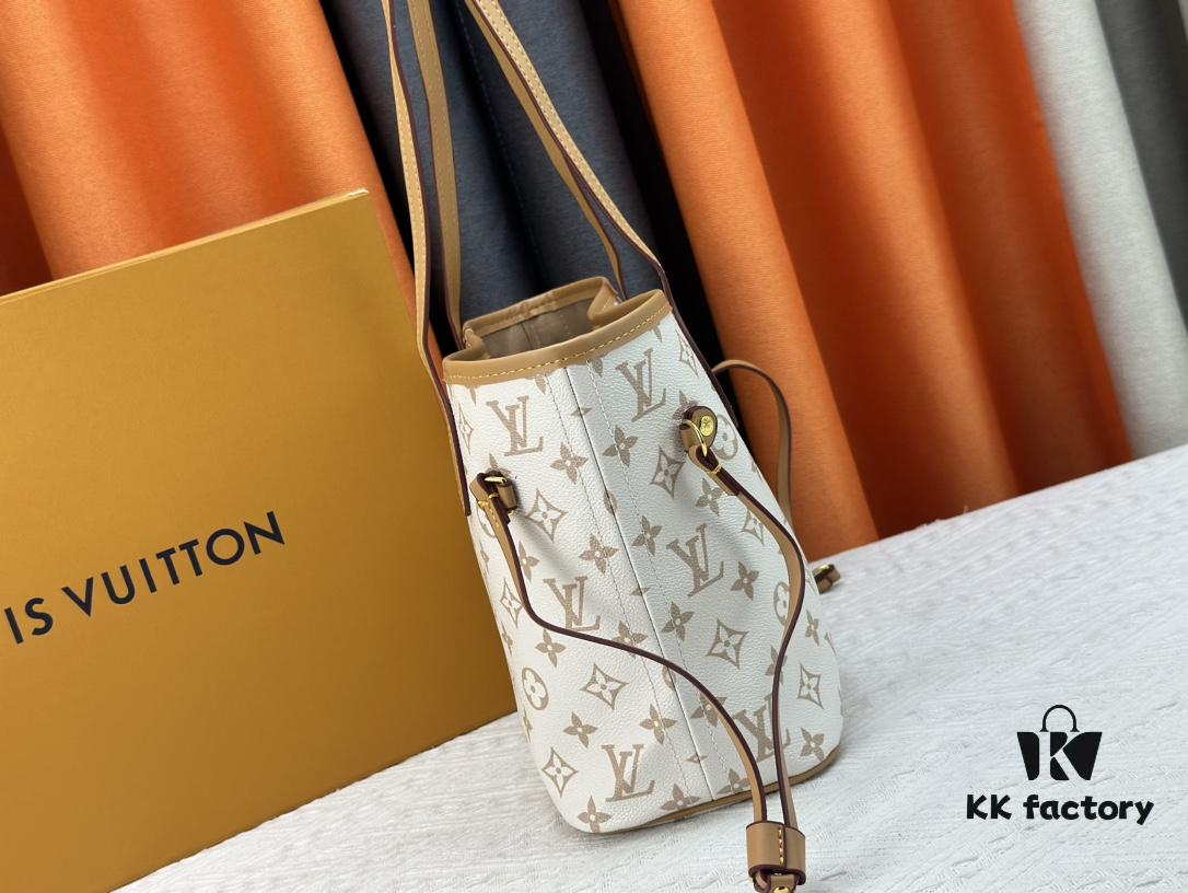 693075286e68136f4d9a629e M40995 M40994 White Flower Parent-Child Bag Classic Shopping Bag Louis Vuitton New Neverfull