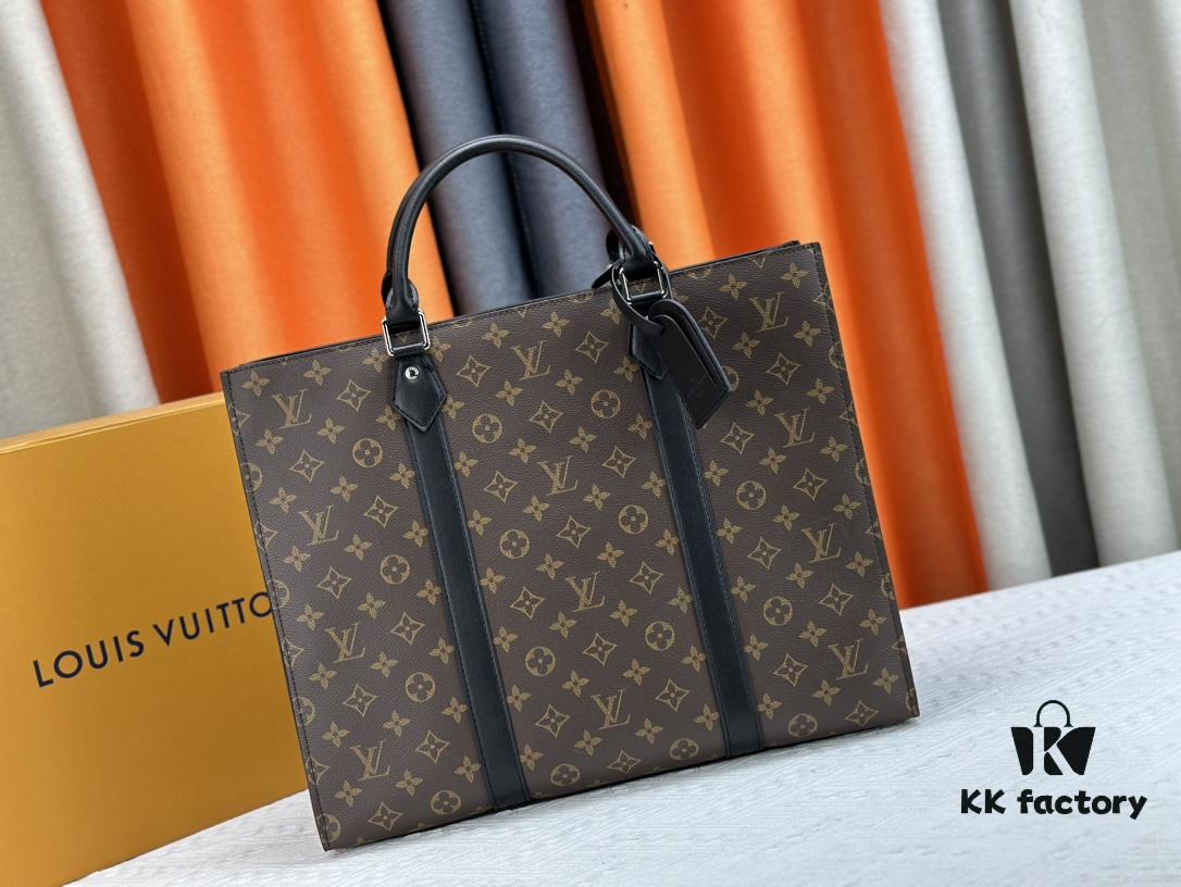 693075336e68136f4d9a62b7 N24786 N47059 Sac Plat 24H Bag in Monogram Eclipse Coated Canvas
