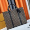 693075336e68136f4d9a62b8 N24786 N47059 Sac Plat 24H Bag in Monogram Eclipse Coated Canvas