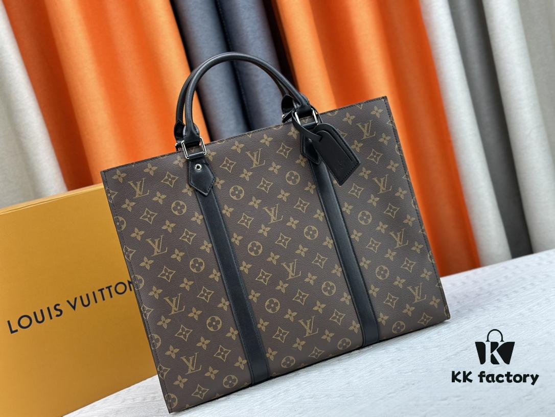 693075336e68136f4d9a62b8 N24786 N47059 Sac Plat 24H Bag in Monogram Eclipse Coated Canvas
