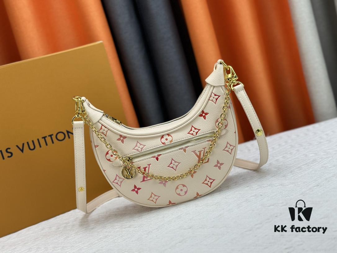 6930753b6e68136f4d9a62c7 Upgraded Original ⭐️ New Embossed Silk-Screen Moon Bag 🔥 Model: M81166 M81098 🔥🔥 Latest Arrival Moon Bag 🌙! Nicolas Ghesquière Revisits the Croissant Bag from Louis Vuitton Archives, Introducing the Loop Crescent-Shaped Bag in the 2022 Spring Collection