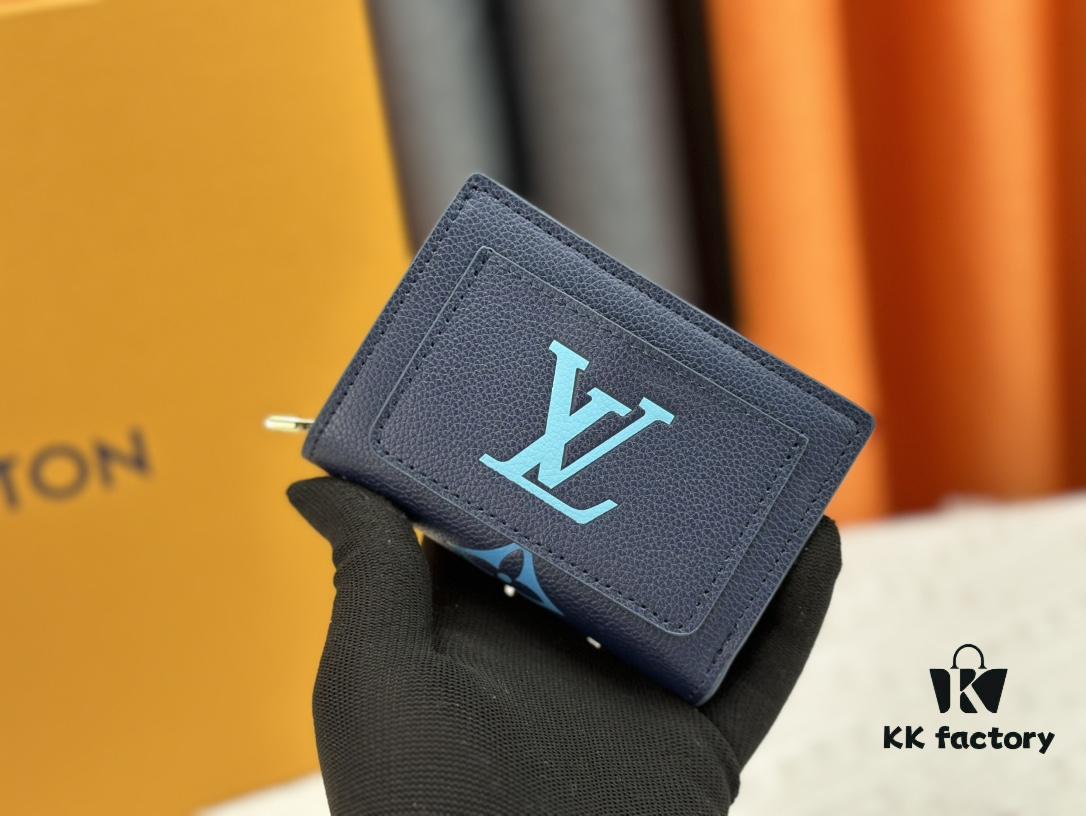 693075436e68136f4d9a62da LV Top Replica M80152 Cléa Wallet in Monogram Empreinte Soft Grained Calfskin with Signature Pattern