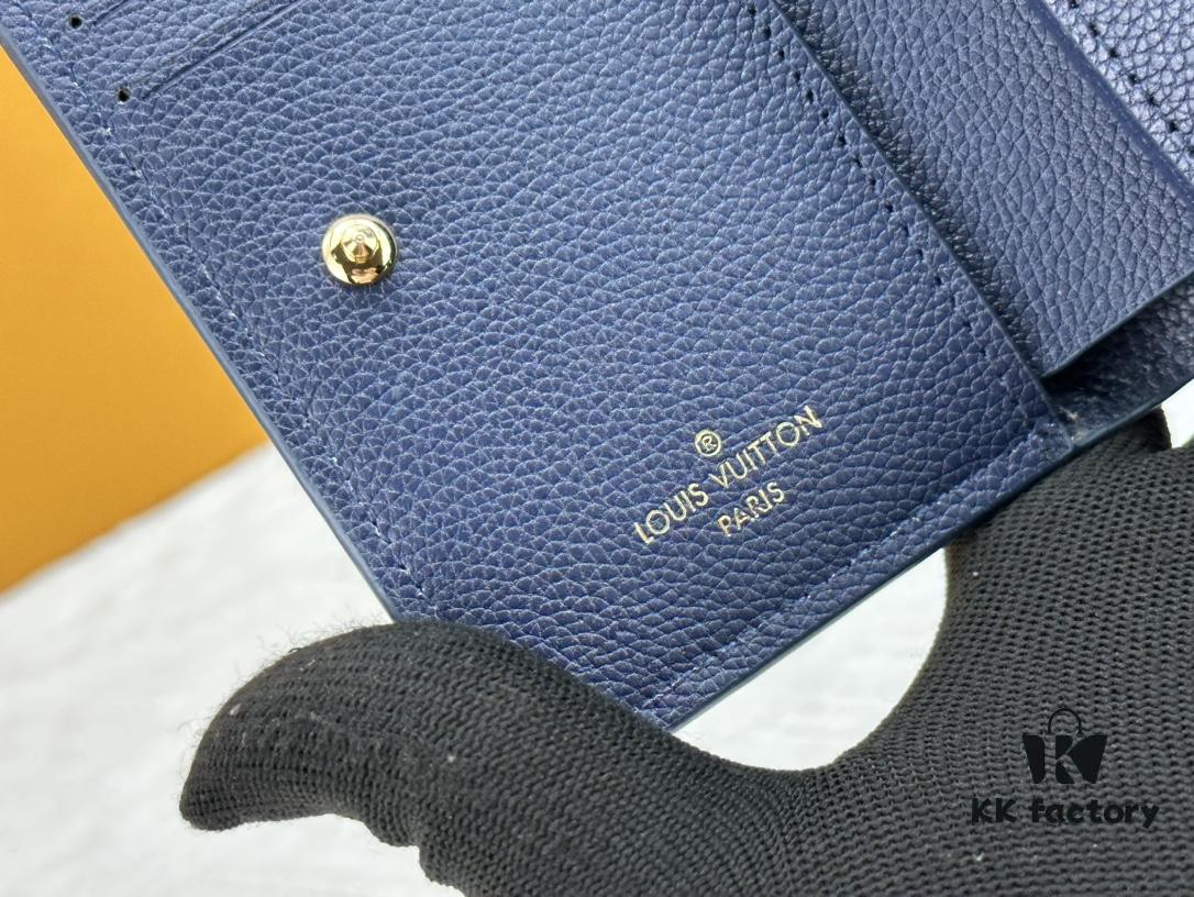 693075476e68136f4d9a62e2 LV Top Replica M80152 Cléa Wallet in Monogram Empreinte Soft Grained Calfskin with Signature Pattern
