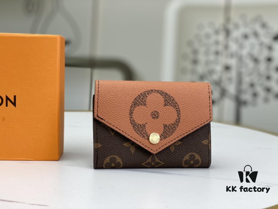 M80725 Yellow Flower New Color-Block Coin Purse