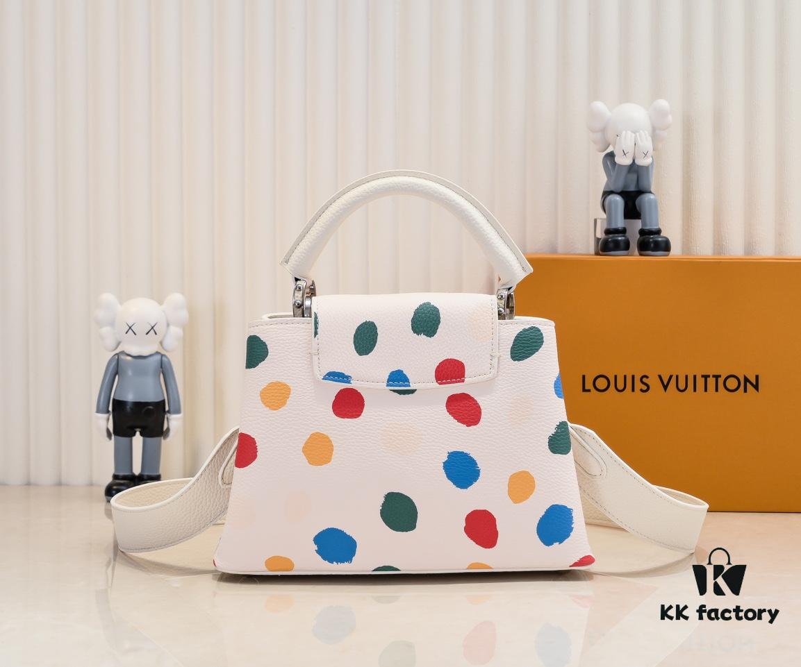 693075666e68136f4d9a632e Upgraded M21663 LV x YK Capucines Small Handbag