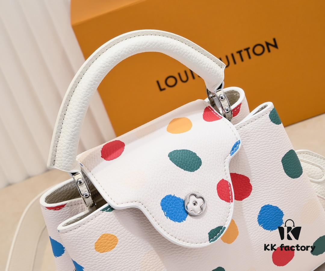 693075676e68136f4d9a632f Upgraded M21663 LV x YK Capucines Small Handbag