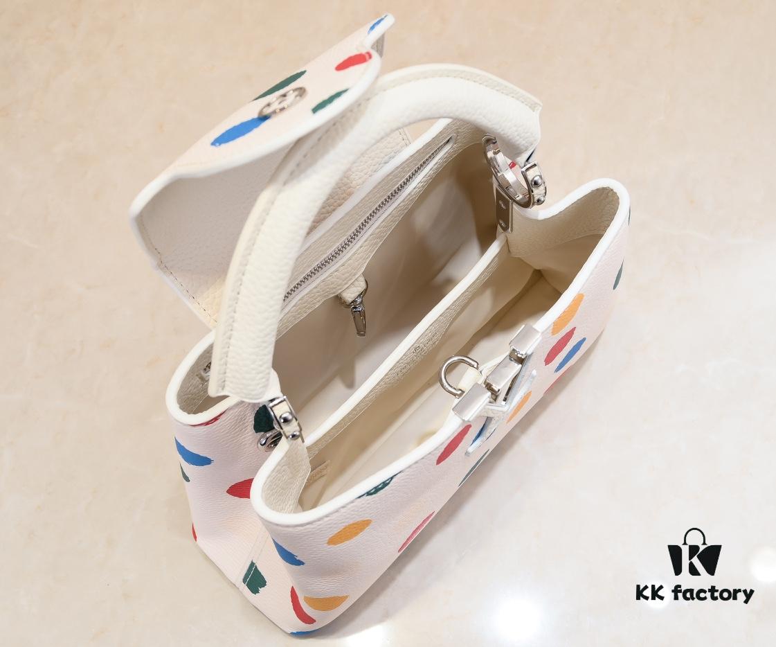 693075676e68136f4d9a6332 Upgraded M21663 LV x YK Capucines Small Handbag