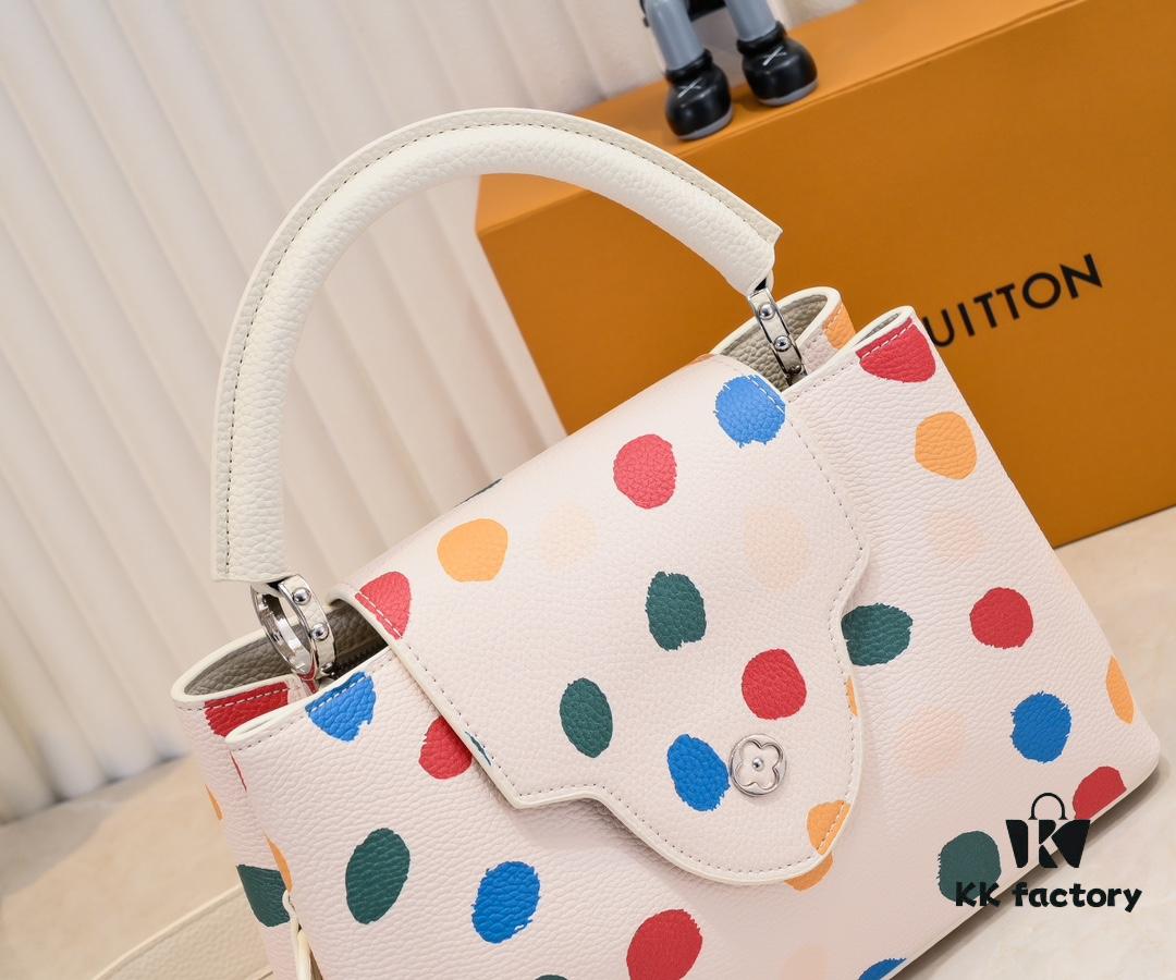 6930756a6e68136f4d9a6337 Upgraded M21665 LV x YK Capucines Medium Handbag