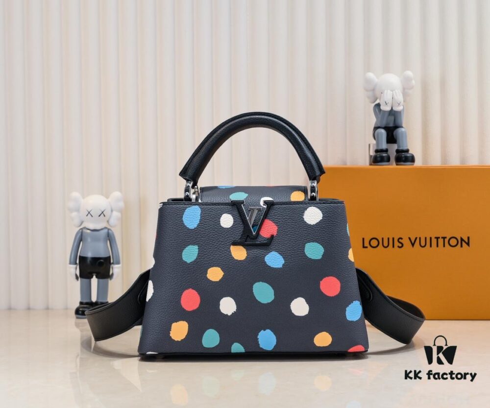 6930756b6e68136f4d9a633c Upgraded M21663 LV x YK Capucines Small Handbag