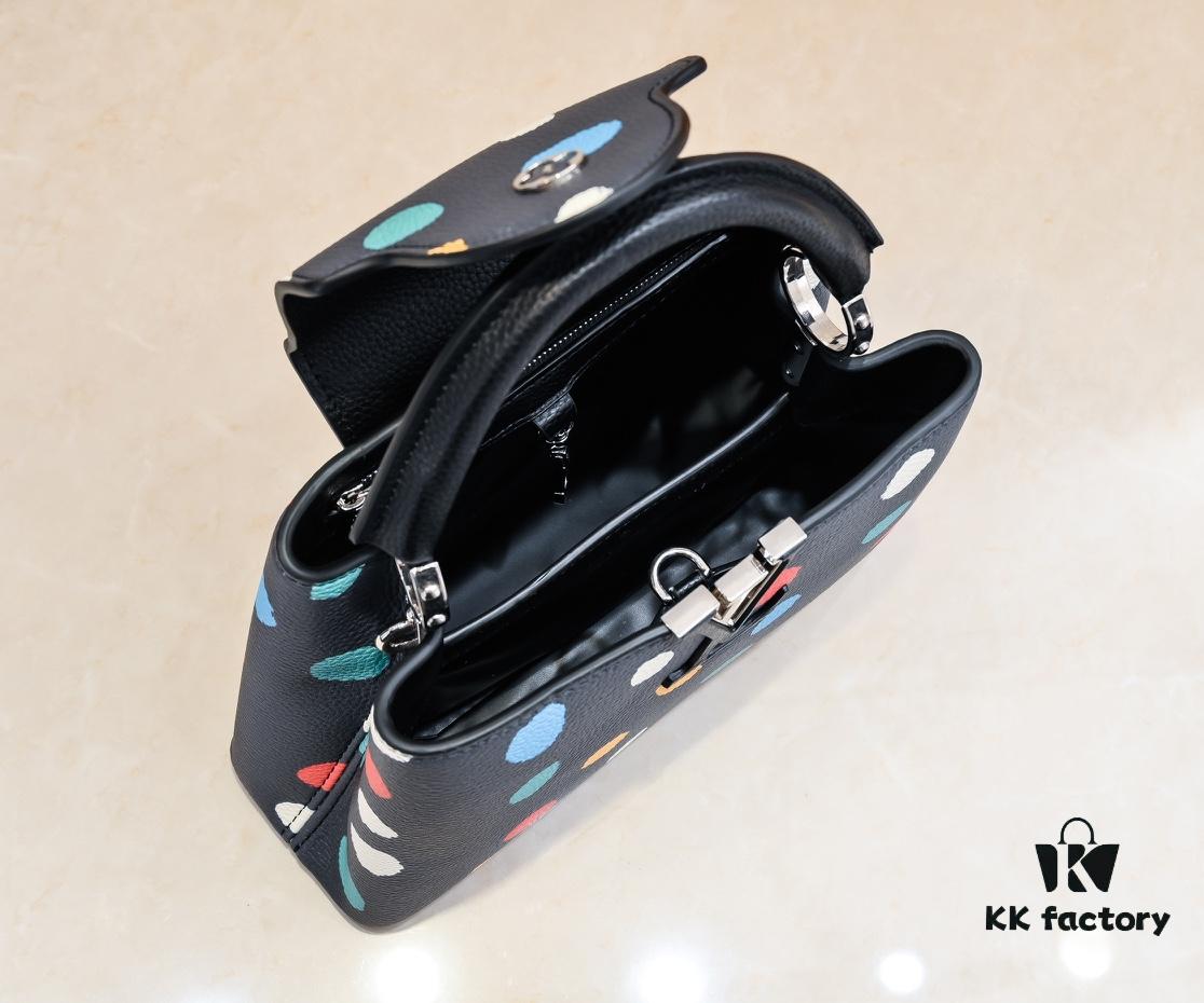 6930756f6e68136f4d9a6340 Upgraded M21663 LV x YK Capucines Small Handbag