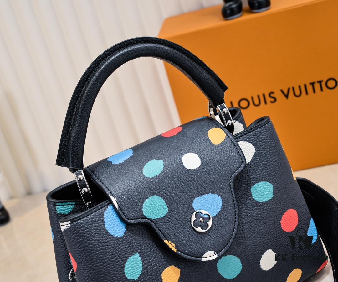 6930756f6e68136f4d9a6341 Upgraded M21663 LV x YK Capucines Small Handbag